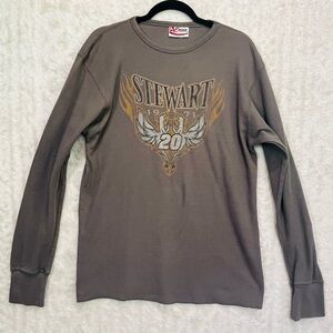 Vintage Chase Authentics Thermal Shirt Jersey Tony Stewart 1971 Sz Large Racing